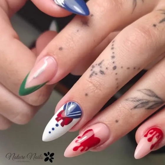 uñas con diseño